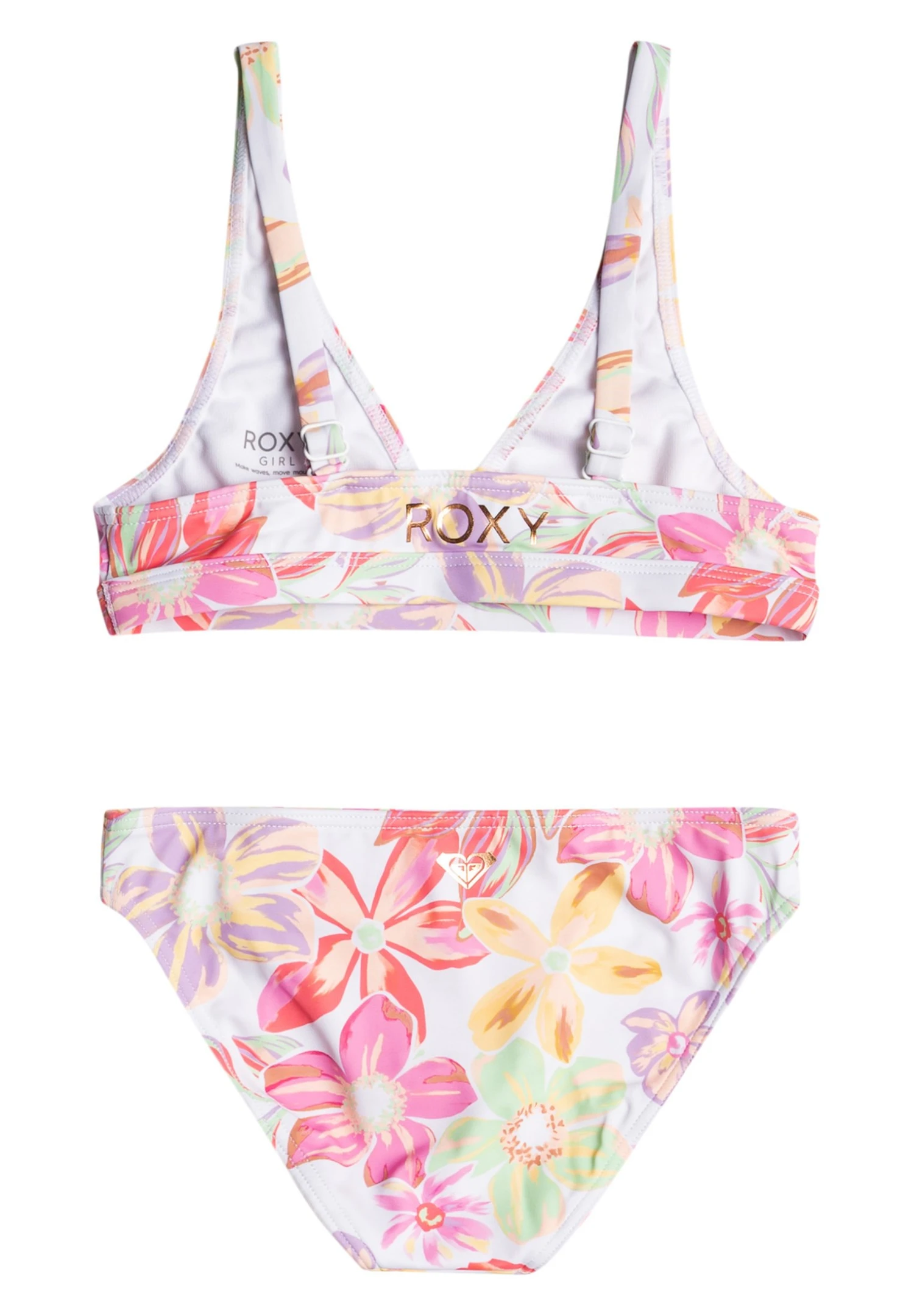 Roxy Tropical Time-Set 7-16- Bikini - Bright White Bayside Blooms 4 Roxy Tropical Time-Set 7-16- Bikini - Bright White Bayside Blooms - Afbeelding 2