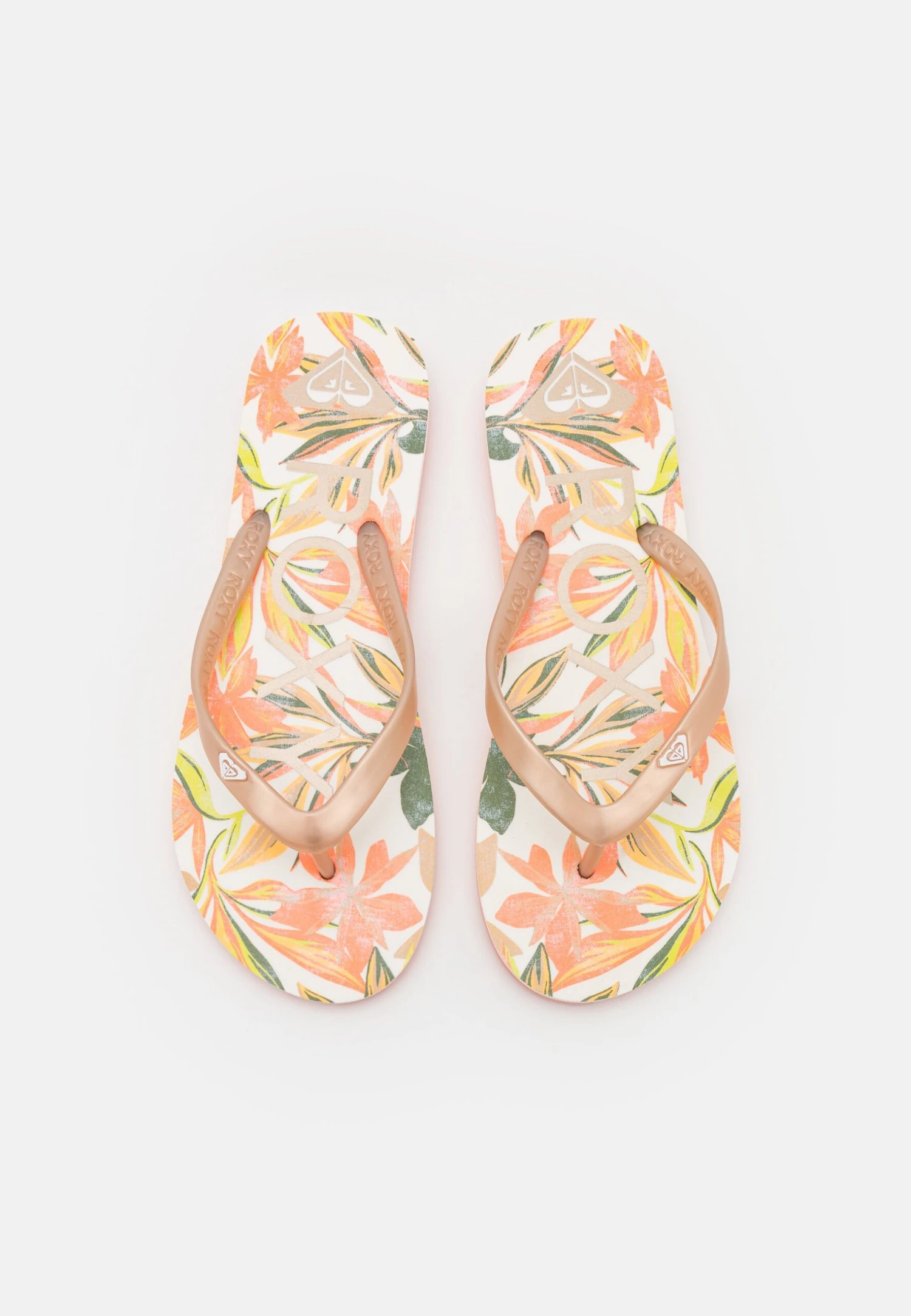 Roxy Tahiti- Teenslippers - White/Champagne 8 Roxy Tahiti- Teenslippers - White/Champagne - Afbeelding 6