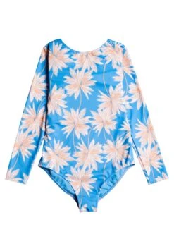 Roxy Ocean Treasure - Langärmliger Rashguard - Badpak - Azure Blue Palm Island Rg