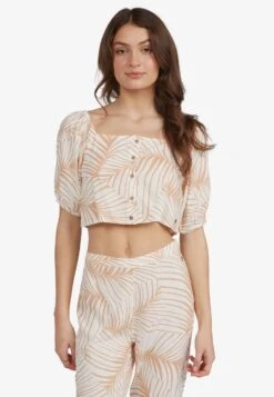 Roxy Pure Sugar- Blouse - Toast Palm Tree Dreams