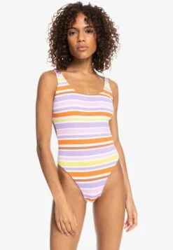 Roxy Surf.Kind.Kate.One Piece - Badpak - Bright White Aloha Stripe Hori