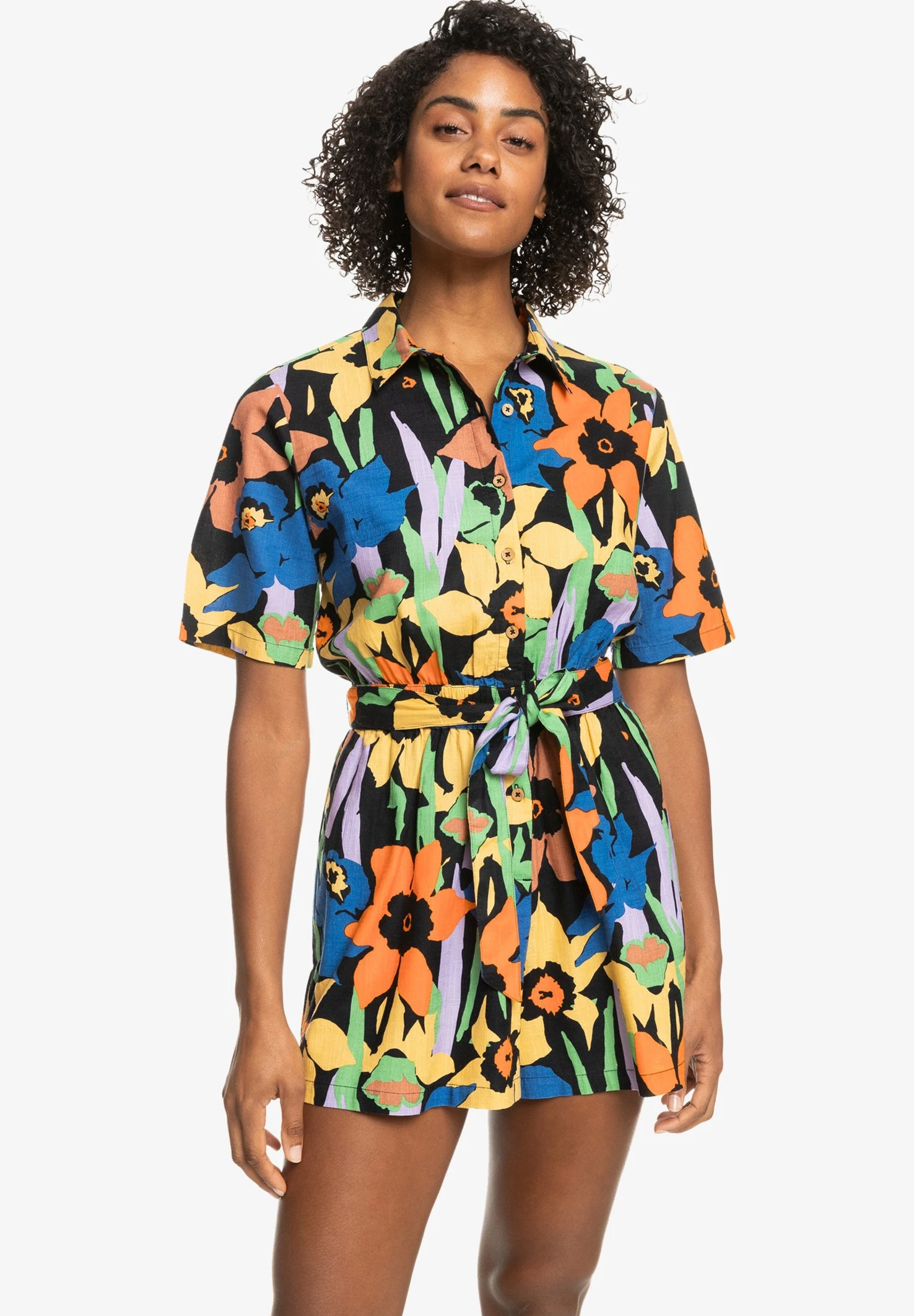 Roxy Real Yesterday - Jumpsuit - Anthracite Flower Jammin 3 Roxy Real Yesterday - Jumpsuit - Anthracite Flower Jammin