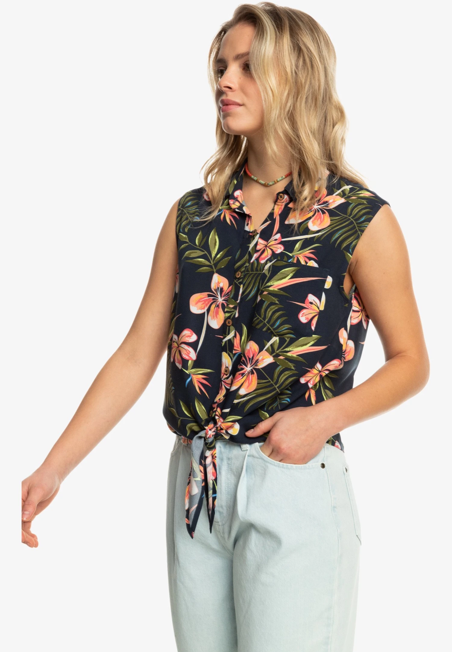 Roxy Tropical View Ärmelloses- Top - Mood Indigo Tropical Depht 6 Roxy Tropical View Ärmelloses- Top - Mood Indigo Tropical Depht - Afbeelding 4