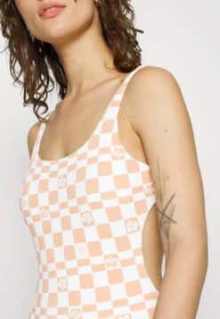 Roxy Check It High Leg One Piece - Badpak - Cork -Roxy Verkoopwinkel 3ee30937cdb9402798472961d29e7cce