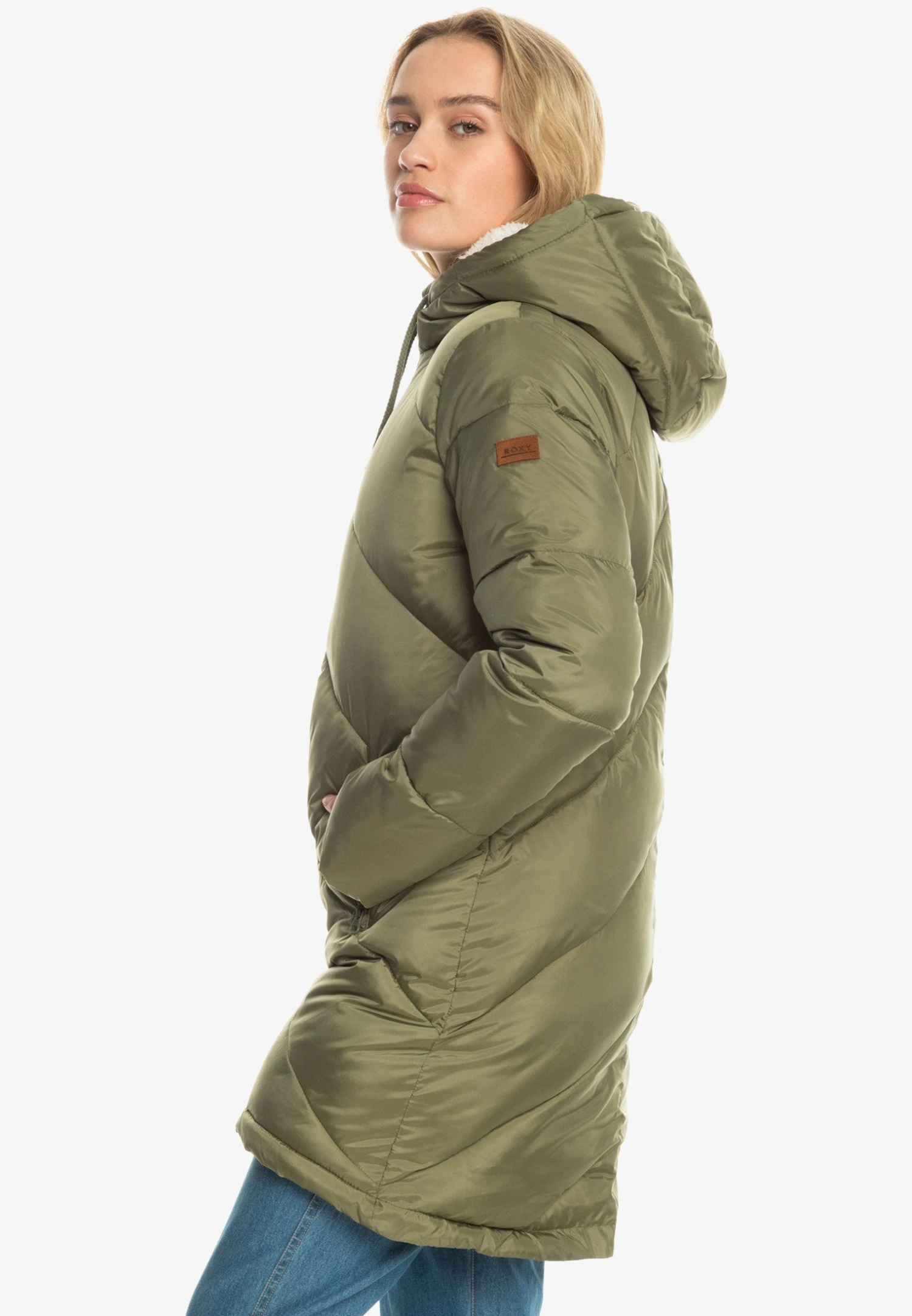 Roxy Winterjas - Deep Lichen Green 6 Roxy Winterjas - Deep Lichen Green - Afbeelding 4