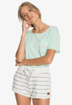 Roxy Shorts - Snow White Horiz Will Stripes
