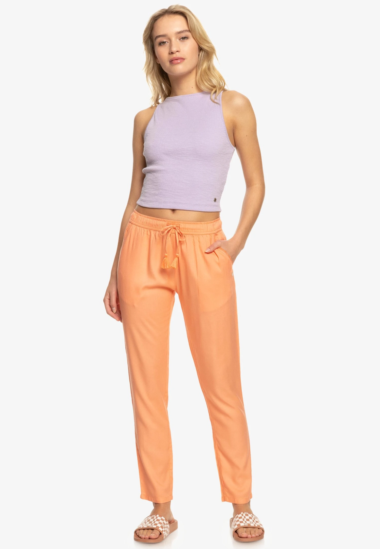 Roxy Bimini- Pyjamabroek - Papaya Punch 4 Roxy Bimini- Pyjamabroek - Papaya Punch - Afbeelding 2