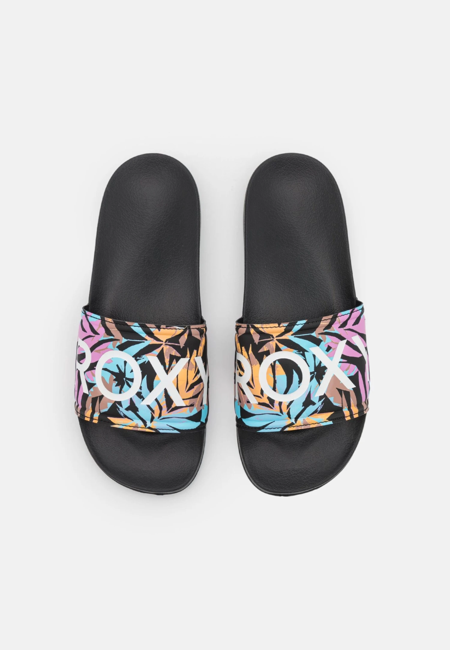 Roxy Slippy Ii - Badslippers - Black/Multi-Coloured 8 Roxy Slippy Ii - Badslippers - Black/Multi-Coloured - Afbeelding 6