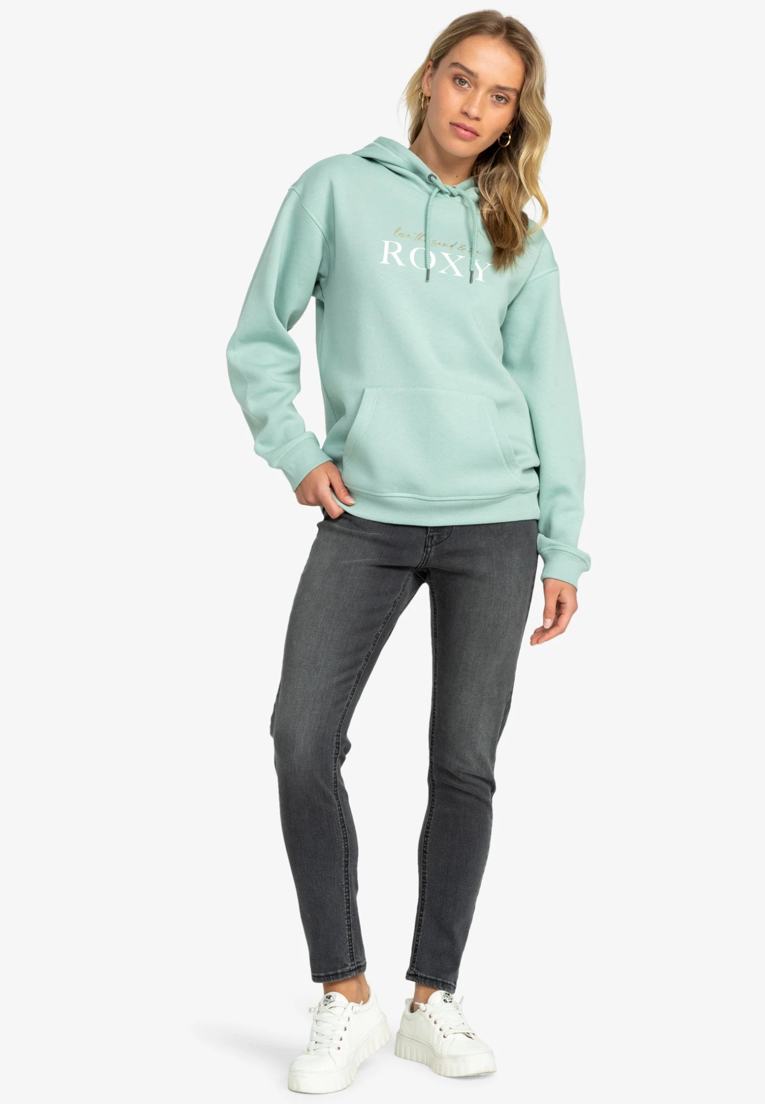 Roxy Surf Stoked Brushed - Hoodie - Bhb 4 Roxy Surf Stoked Brushed - Hoodie - Bhb - Afbeelding 2
