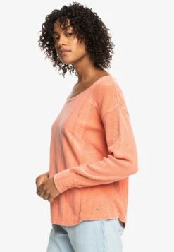 Roxy Boho Mind Langärmliges Mit Waffel - Trui - Orange -Roxy Verkoopwinkel 57a0f29c4d8c49d2a728860caa989df6
