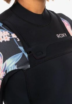 Roxy 5 4 3Mm Swell Series - Chest-Zip - Wetsuit - Mottled Anthracite -Roxy Verkoopwinkel 5be69ef666b24c6e874017ca21f71166