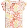 Roxy African Sunset 4-16 Ergkt03221 - T-Shirt Print - Snow White Bayside Blooms