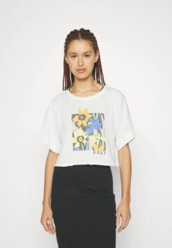 Roxy Tiki & Surf Tee B - T-Shirt Print - Snow White -Roxy Verkoopwinkel 659a844fc6844694a0a8fe2c6ce7d1be