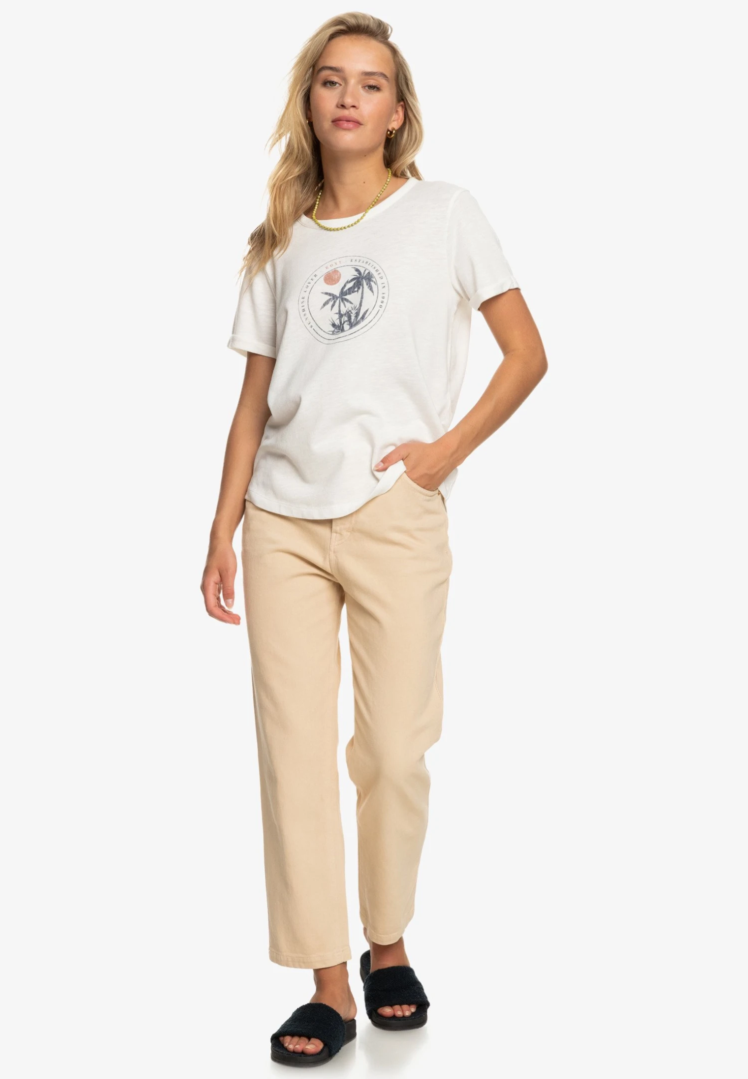 Roxy Ocean After - T-Shirt Print - Snow White 4 Roxy Ocean After - T-Shirt Print - Snow White - Afbeelding 2