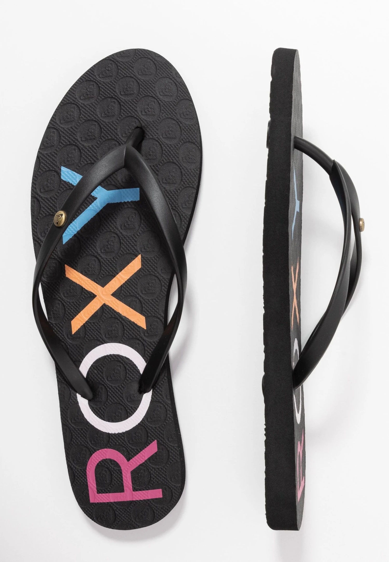 Roxy Sandy- Teenslippers - Black/Multicolor 6 Roxy Sandy- Teenslippers - Black/Multicolor - Afbeelding 4