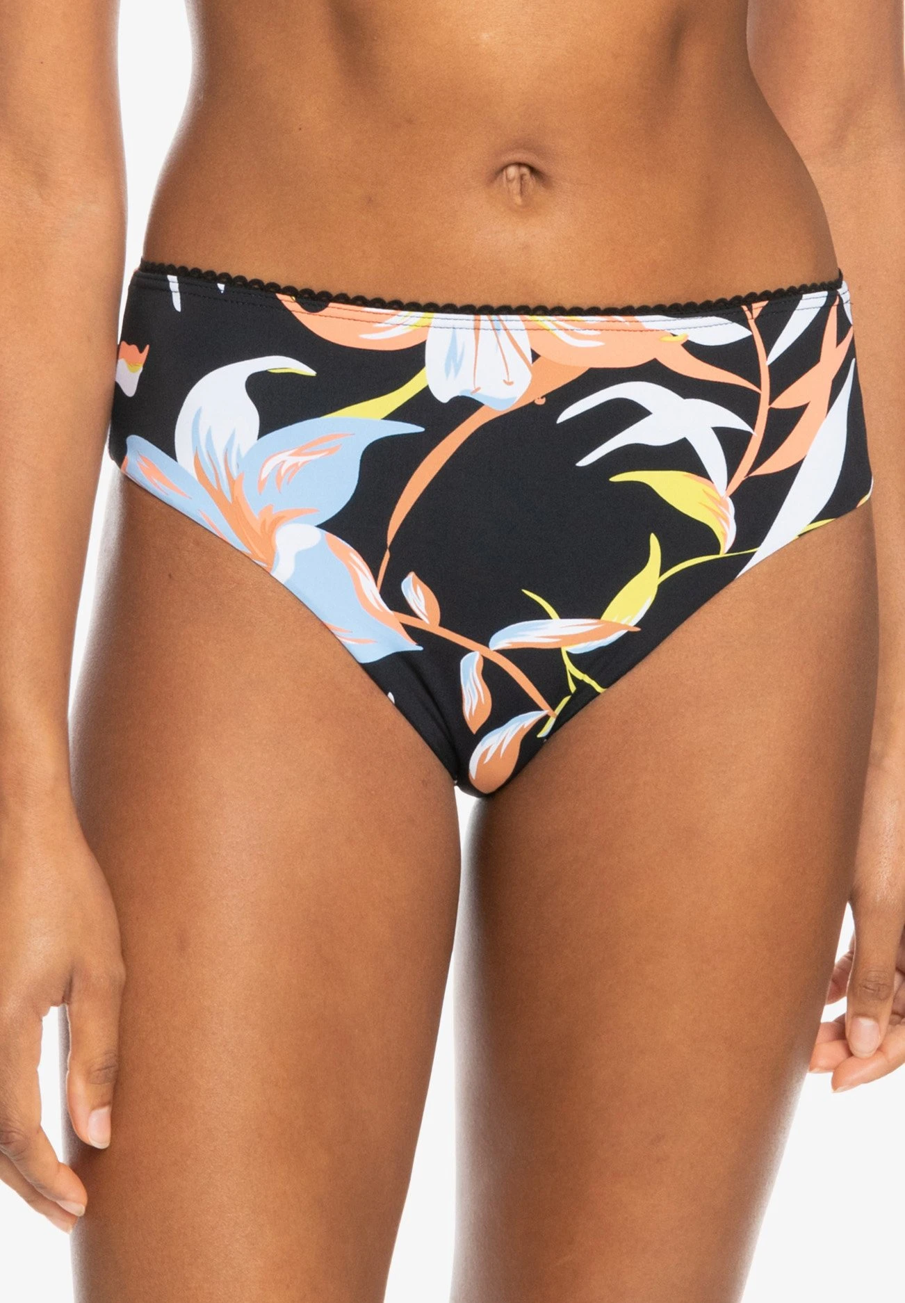 Roxy Bikinibroekje - Anthracite Hibiscus Wave Swim 3 Roxy Bikinibroekje - Anthracite Hibiscus Wave Swim