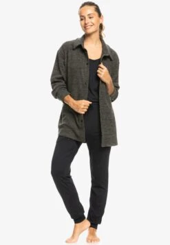 Roxy Waves Of Warmth- Overhemdblouse - Anthracite -Roxy Verkoopwinkel 886c93e49d924590adbec8f95603a3f0