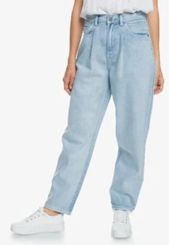 Roxy Mit Mom- Straight Leg Jeans - Bleached Blue