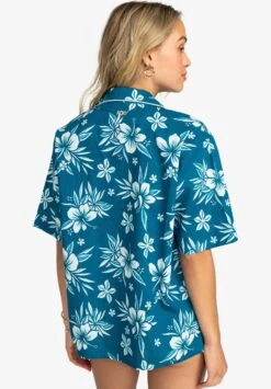 Roxy Life Button Up Mai Tai-Kurzärmliges Für - Overhemdblouse - Blue -Roxy Verkoopwinkel a3de3d0939564bac8d4eb3f3bdf8c4f4