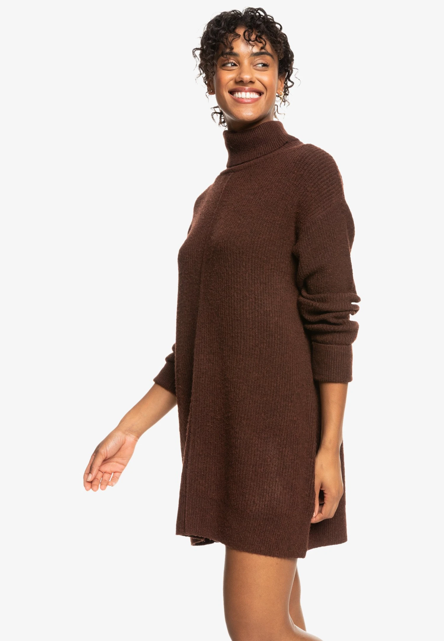 Roxy Hawaiian Summer- Gebreide Jurk - Dark Brown 6 Roxy Hawaiian Summer- Gebreide Jurk - Dark Brown - Afbeelding 4