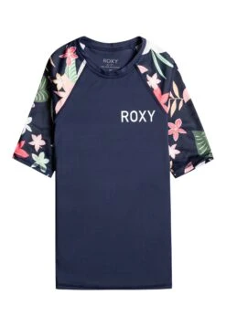 Roxy Printed Sleeves- T-Shirt Print - Mood Indigo Alma Swim