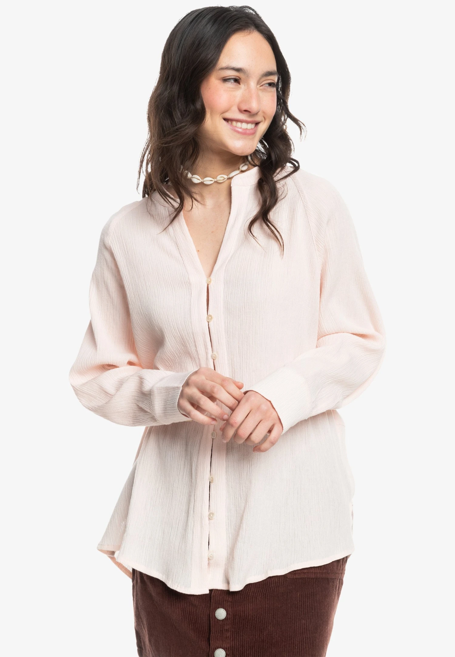 Roxy Morning Langarm - Overhemdblouse - Orange 3 Roxy Morning Langarm - Overhemdblouse - Orange
