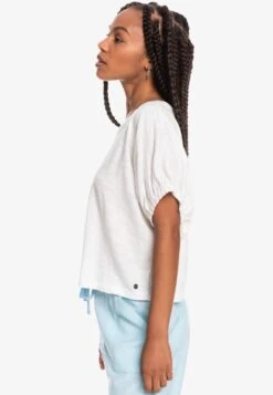 Roxy Lay It On The Line - T-Shirt Basic - Snow White -Roxy Verkoopwinkel cf0d00b0febe4482831816077ddb9773