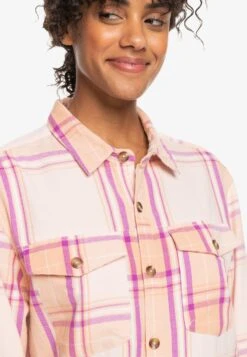 Roxy Let It Go Langärmliges- Overhemdblouse - Orange -Roxy Verkoopwinkel cfda7ad4cc46432ea3eb986b54b78a66