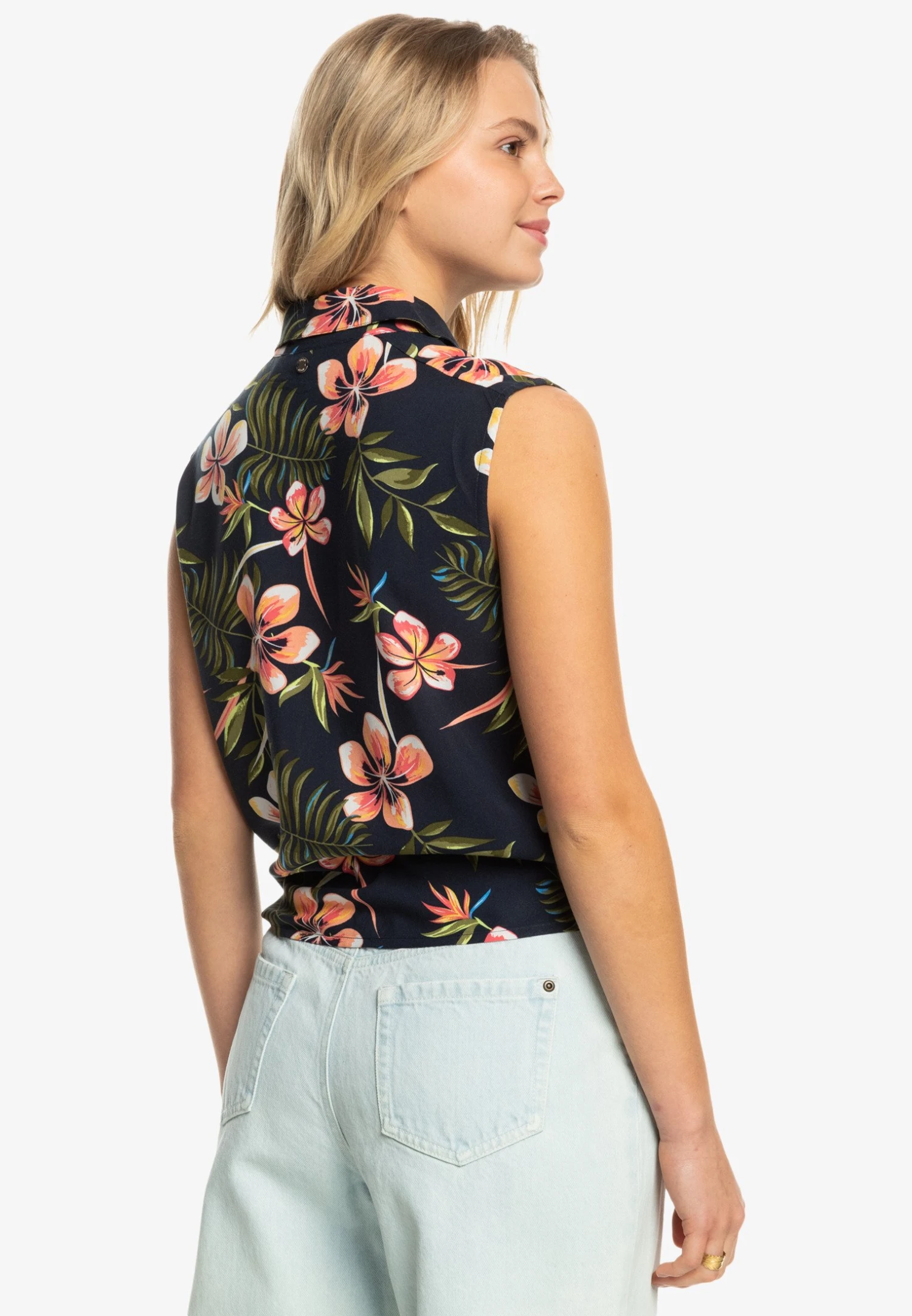 Roxy Tropical View Ärmelloses- Top - Mood Indigo Tropical Depht 5 Roxy Tropical View Ärmelloses- Top - Mood Indigo Tropical Depht - Afbeelding 3