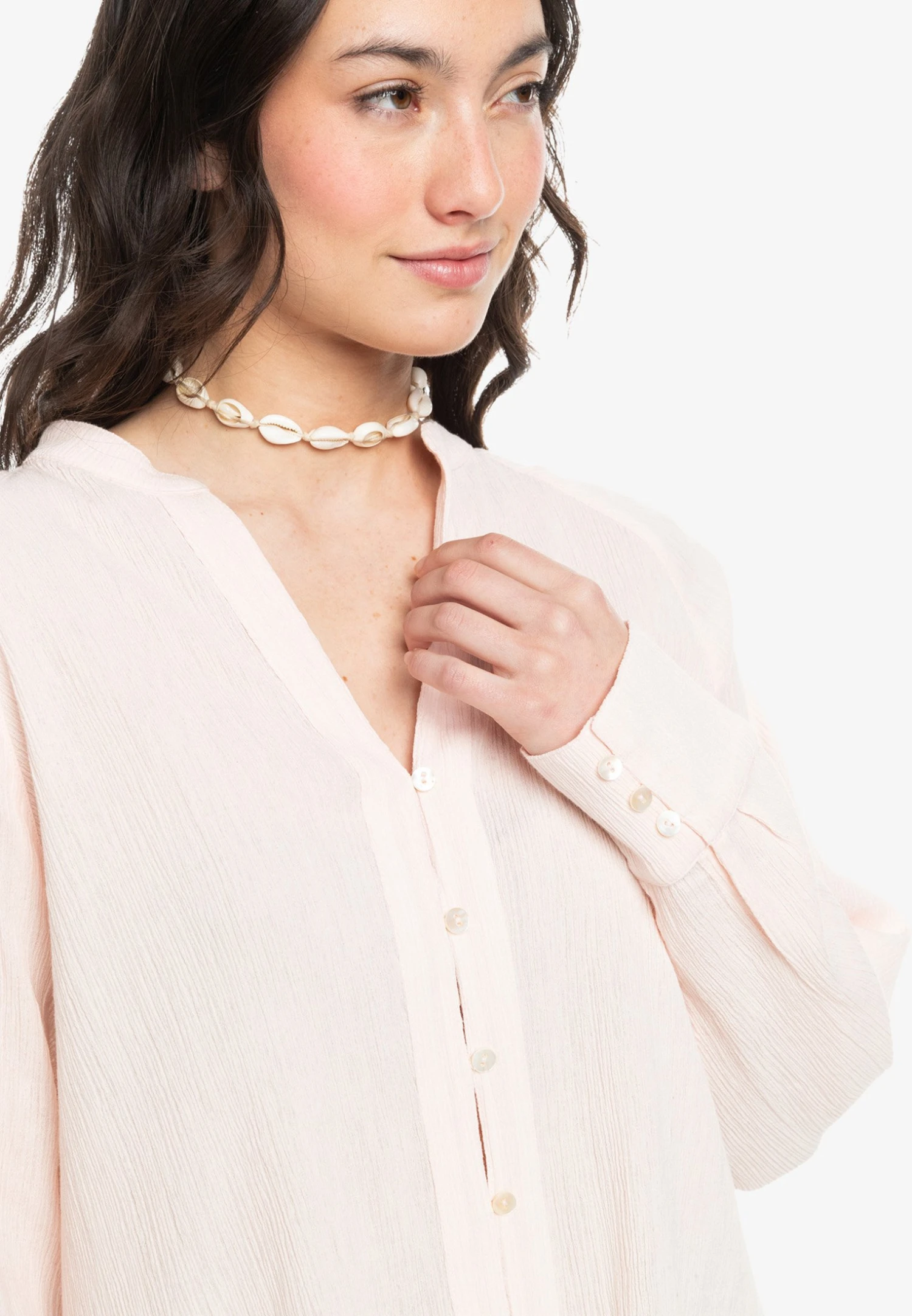 Roxy Morning Langarm - Overhemdblouse - Orange 7 Roxy Morning Langarm - Overhemdblouse - Orange - Afbeelding 5