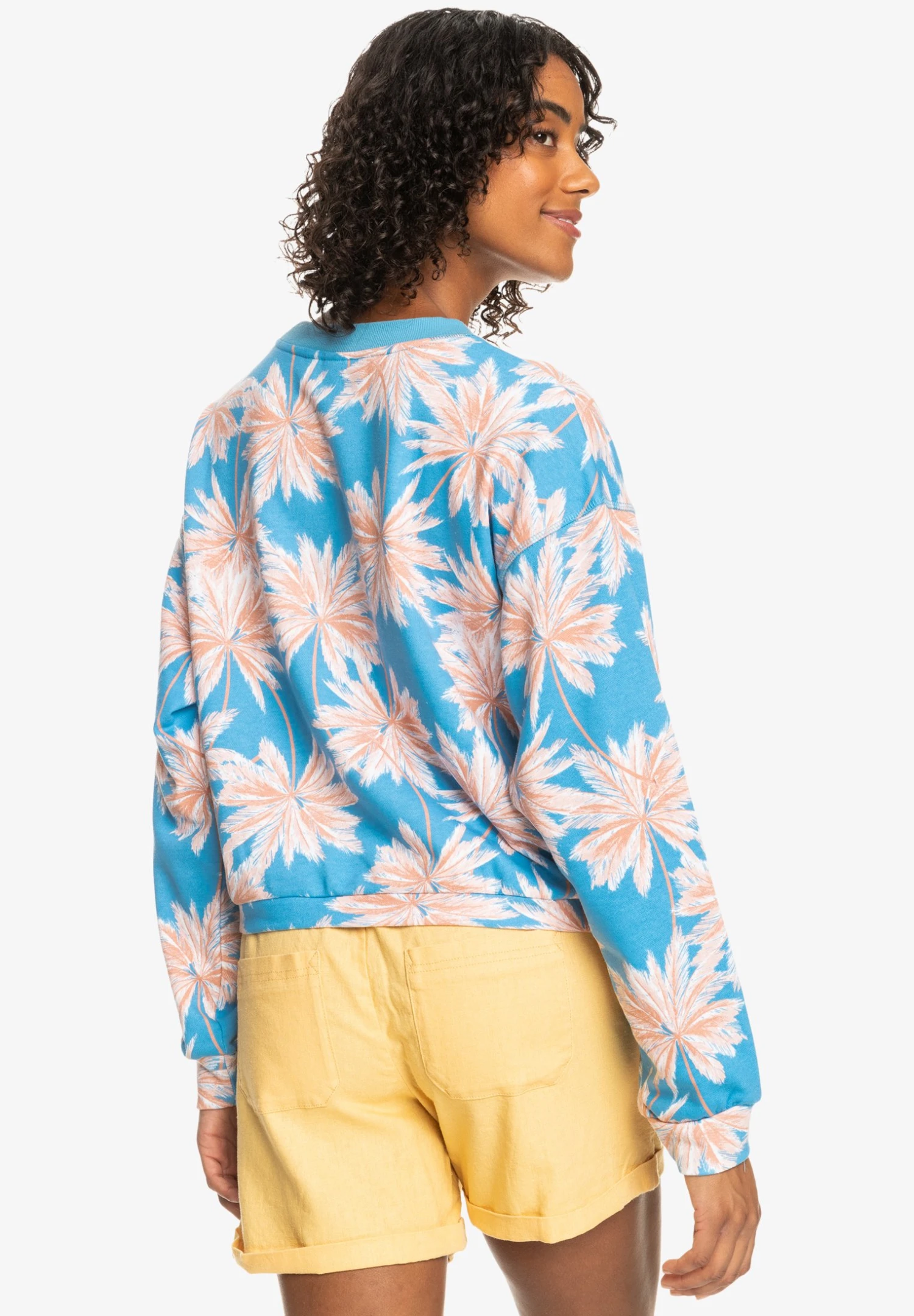 Roxy Off To The Beach - Sweater - Azure Blue Palm Island 5 Roxy Off To The Beach - Sweater - Azure Blue Palm Island - Afbeelding 3