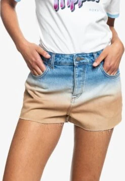 Roxy Call Me Now- Jeansshort - Cool Blue Toast Denim Degreade