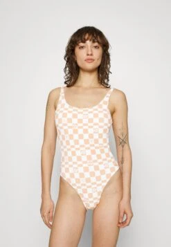 Roxy Check It High Leg One Piece - Badpak - Cork